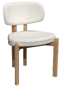 Chaise en chêne rouge CR-9300