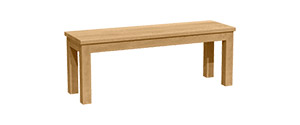 Banc en chêne rouge BE046R-CLAS