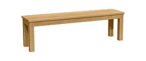 Banc en chêne rouge BE058R-CLAS